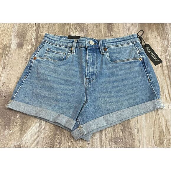 Blank NYC Perry Mom Jean Short High Rise Cuffed  Denim Women’s Sz 2/26 - Picture 1 of 3